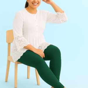 Plain Leggings – Bottle Green