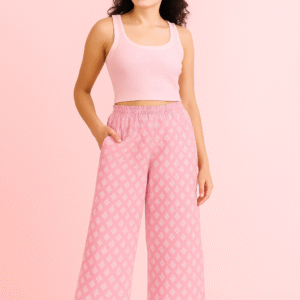 Printed Palazzo – Pink A