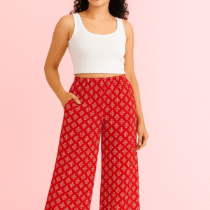 Printed Palazzo – Red A
