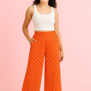 Printed Palazzo – Tomato A