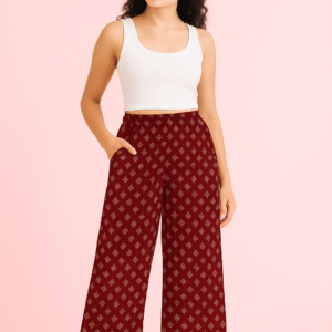Printed Palazzo – Blood Red A