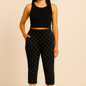 Printed Capri – Black