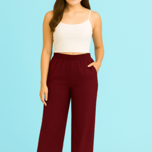 Pocket Palazzo – Maroon