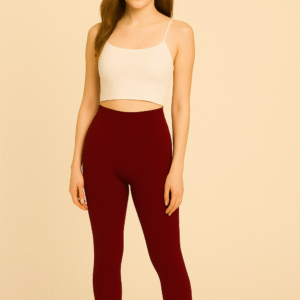 Ankle Length Leggings – Maroon