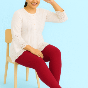 Plain Leggings – Blood Red