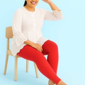 Plain Leggings – Red