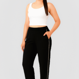 Plain Track Pants – Black