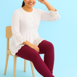 Plain Leggings – Maroon