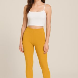 Ankle Length Leggings – Mustard