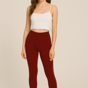 Ankle Length Leggings – Blood Red