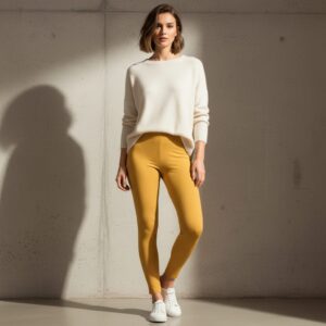 Ankle Length Leggings – Mustard