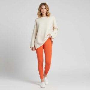 Ankle Length Leggings – Orange