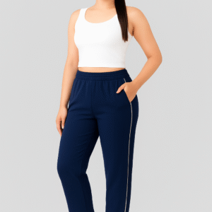 Plain Track Pants – Navy Blue