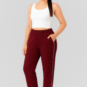 Plein Track Pants – Maroon